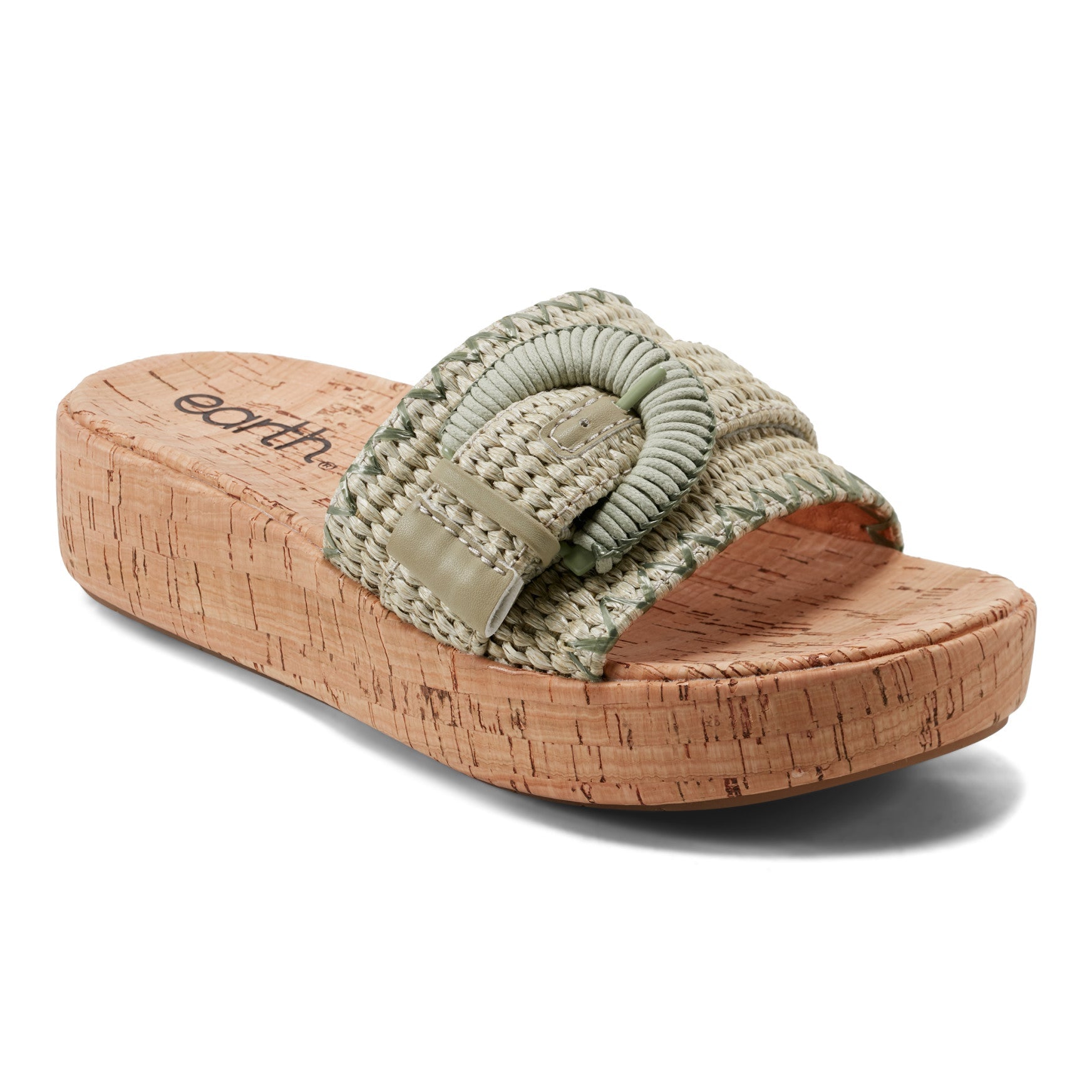 Earth Shoes Samsy Casual Slip-on Wedge Platform Sandals