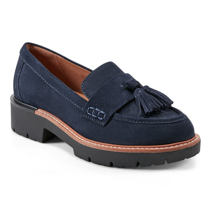 Earth Shoes Zimm Round Toe Lug Sole Casual Slip-on Loafers