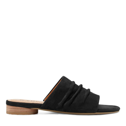Earth Shoes Talma Ruched Flat Slip-On Sandals
