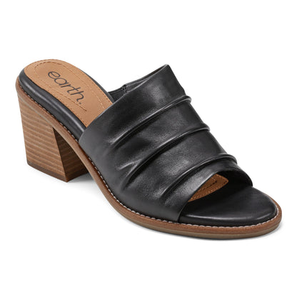 Earth Shoes Adara Ruched Slip-On Dress Sandals