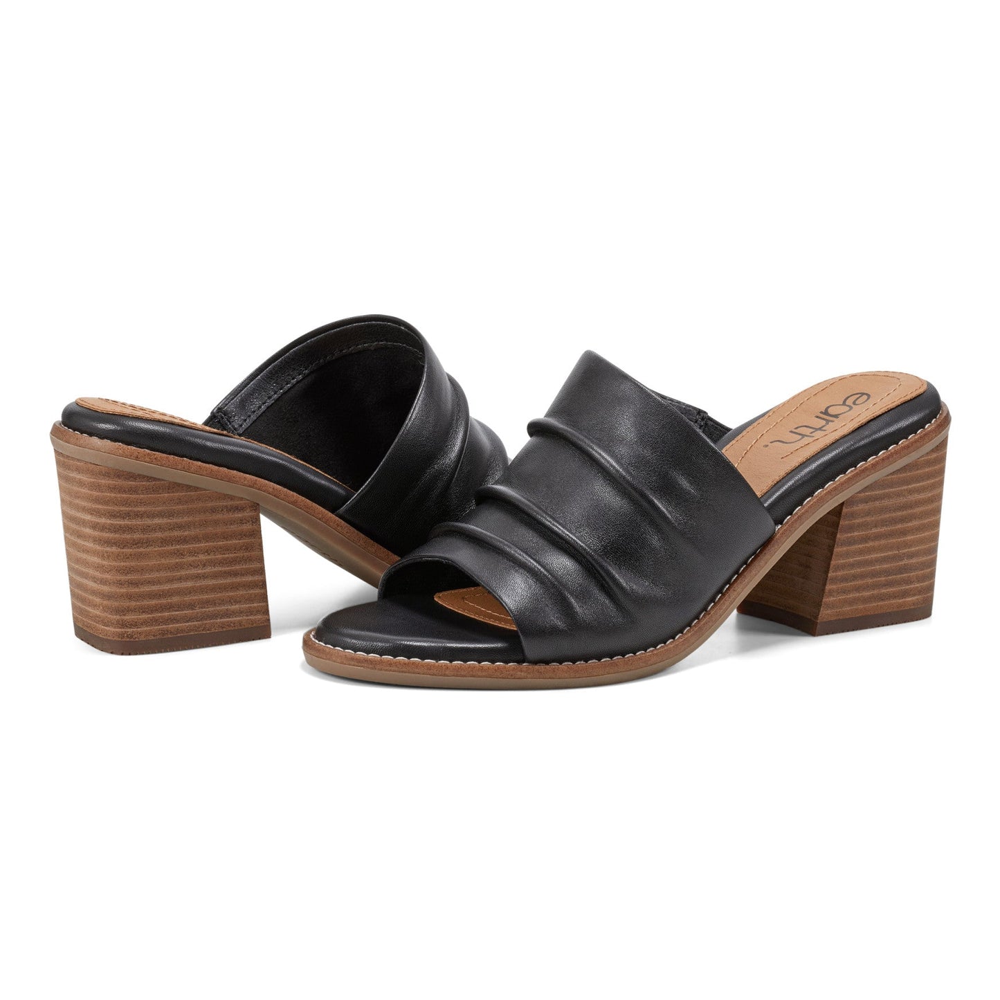 Earth Shoes Adara Ruched Slip-On Dress Sandals