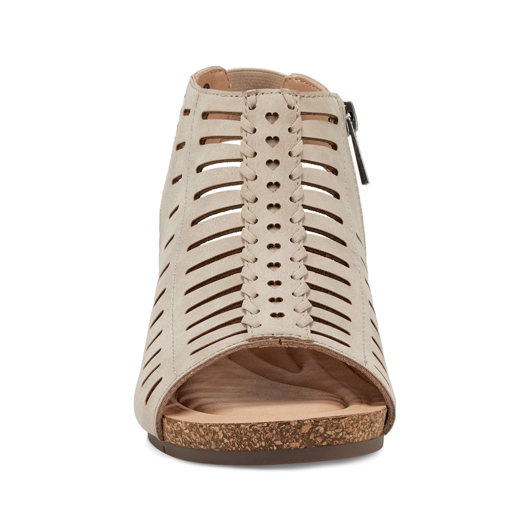 Earth Shoes Hana Round Toe Laser Cut Dress Sandals