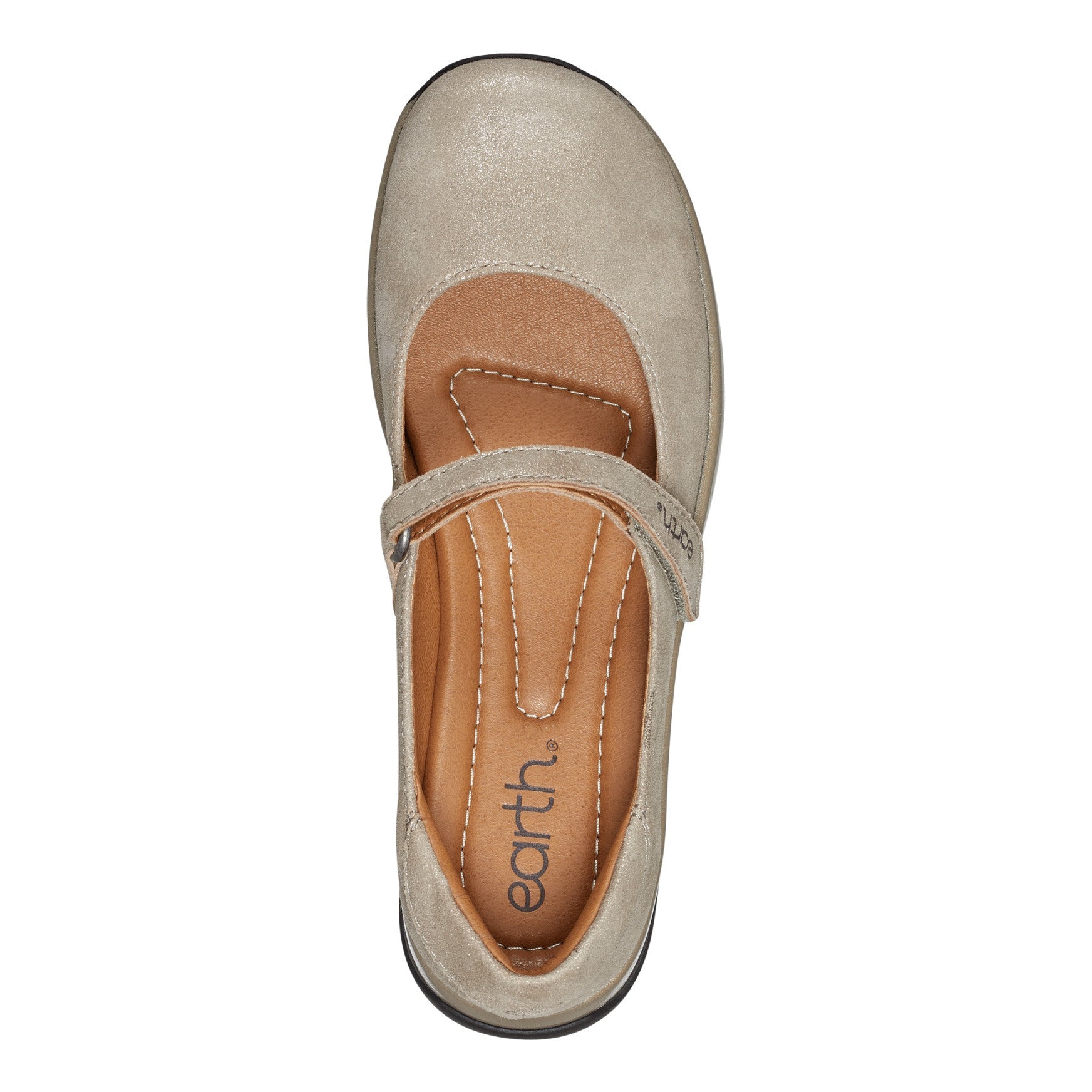 Earth Shoes Tose Lug Sole Square Toe Casual Ballet Flats