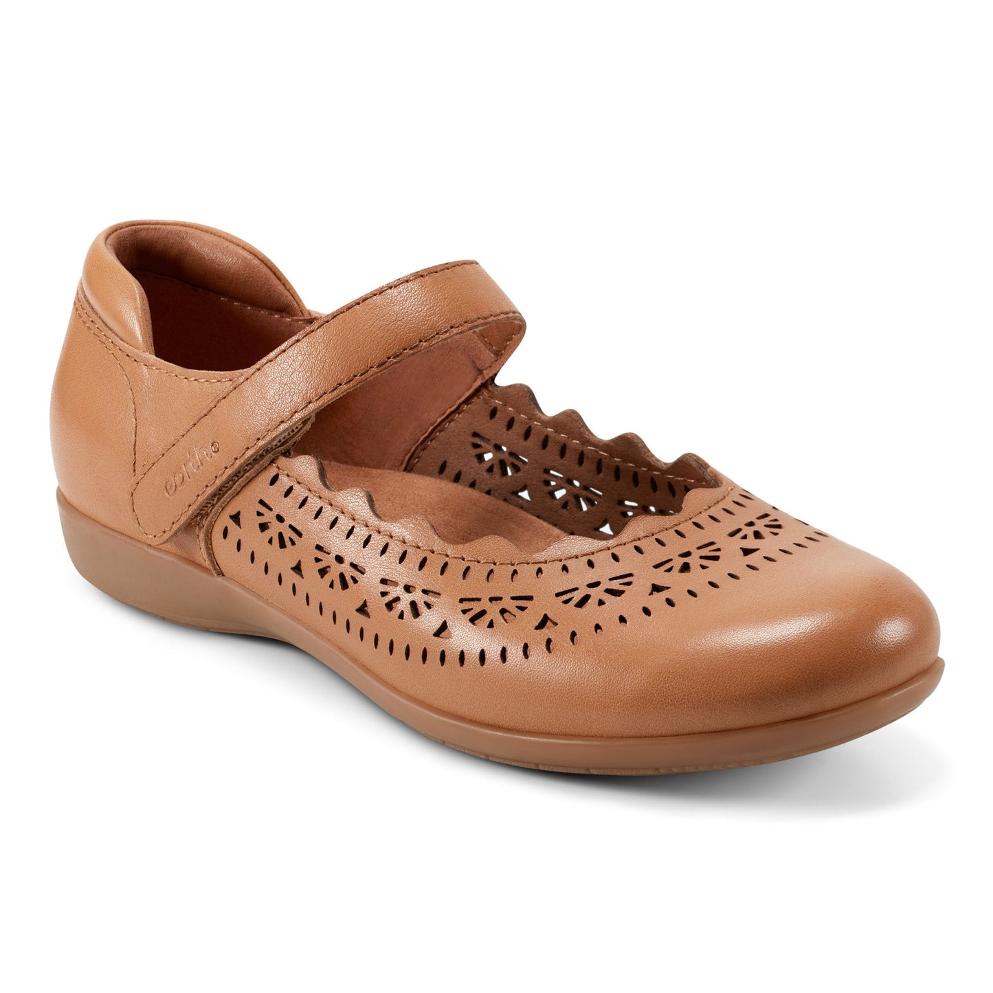 Earth Shoes Brady Round Toe Adjustable Strap Casual Flats