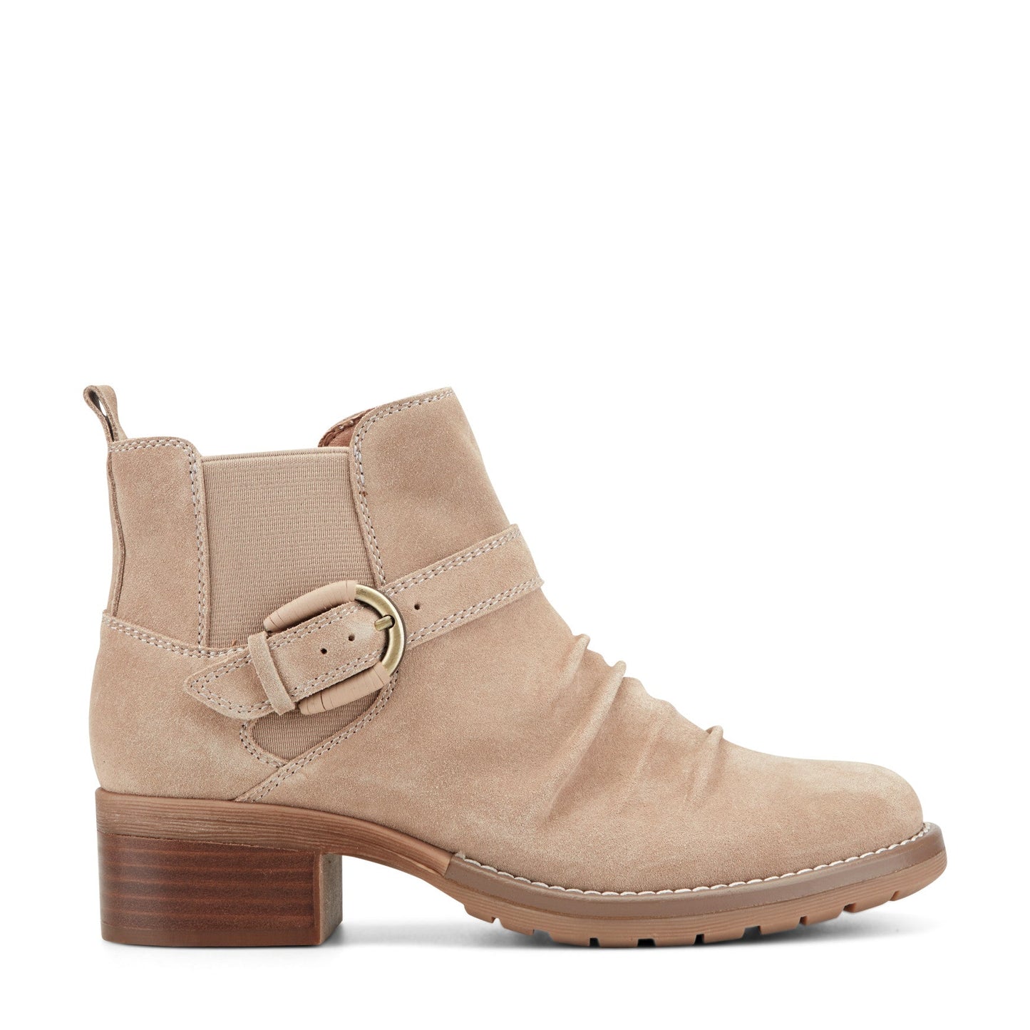 Earth Shoes Zane Suede Ruched Booties