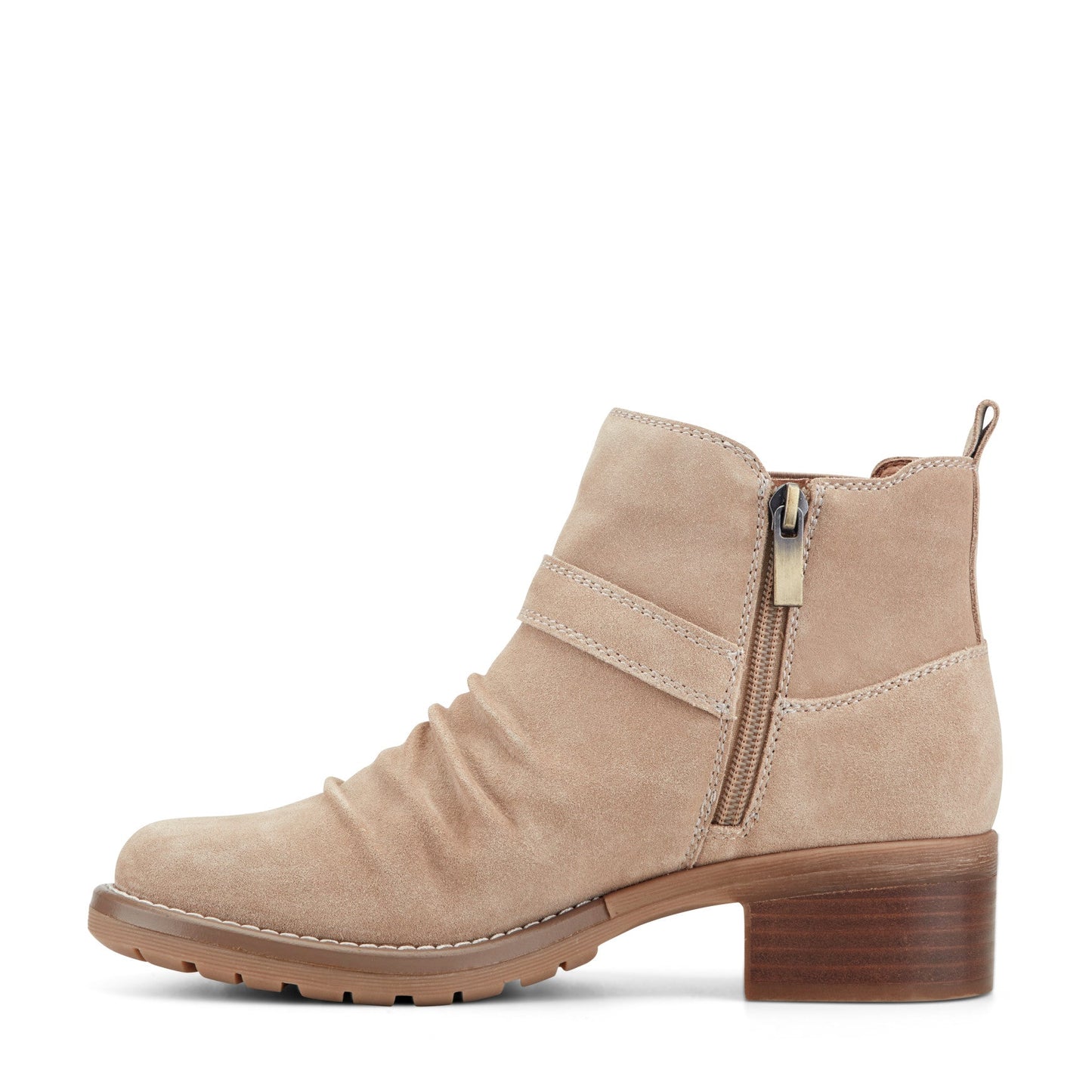Earth Shoes Zane Suede Ruched Booties
