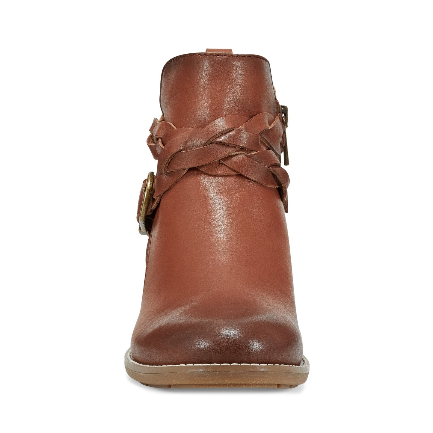 Earth Shoes Nicole Round Toe Stacked Heel Casual Booties