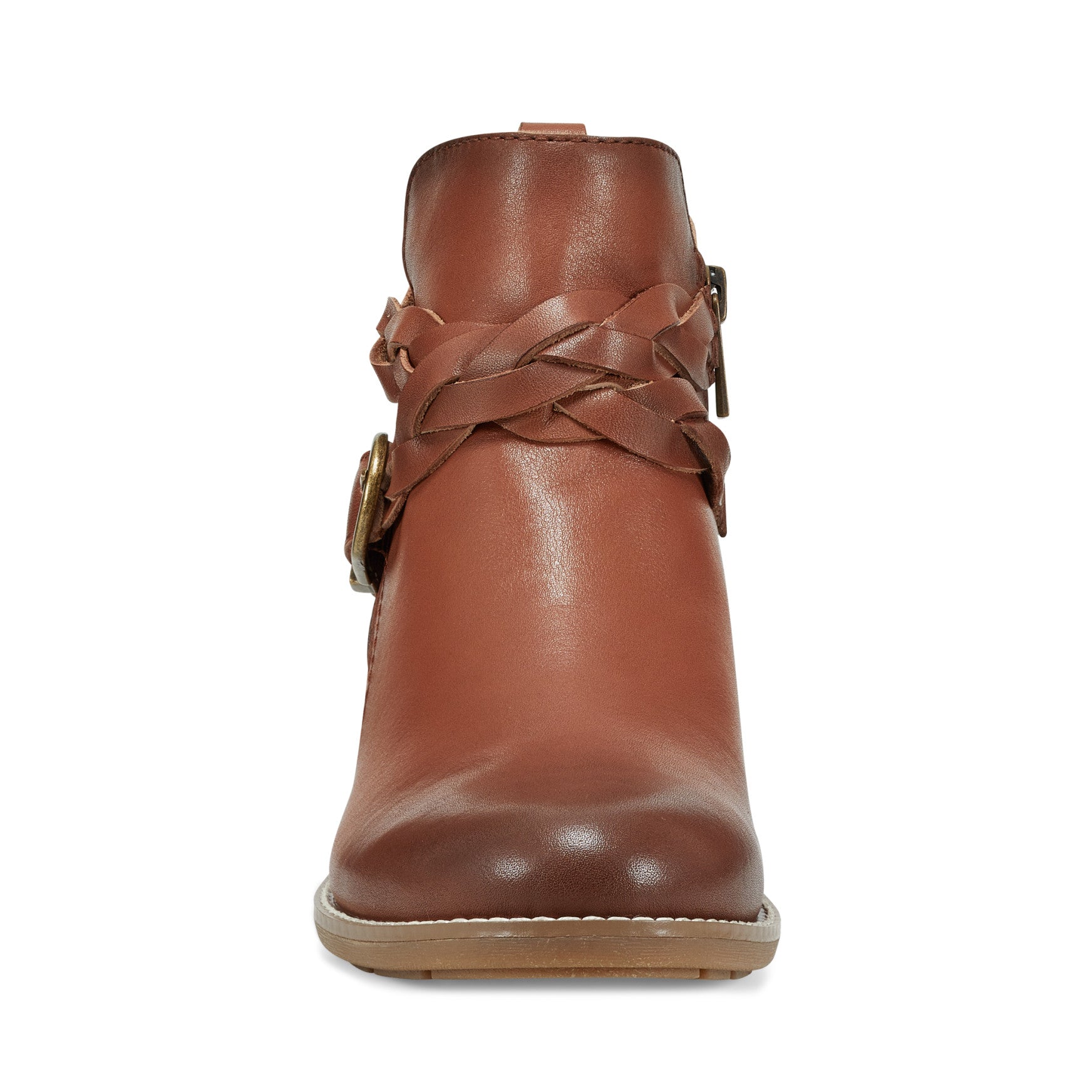 Earth Shoes Nicole Round Toe Stacked Heel Casual Booties