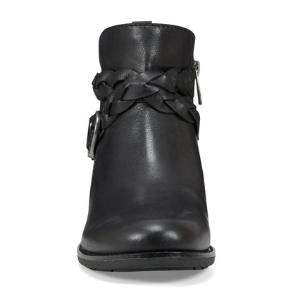 Earth Shoes Nicole Round Toe Stacked Heel Casual Booties