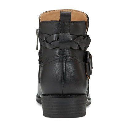 Earth Shoes Nicole Round Toe Stacked Heel Casual Booties