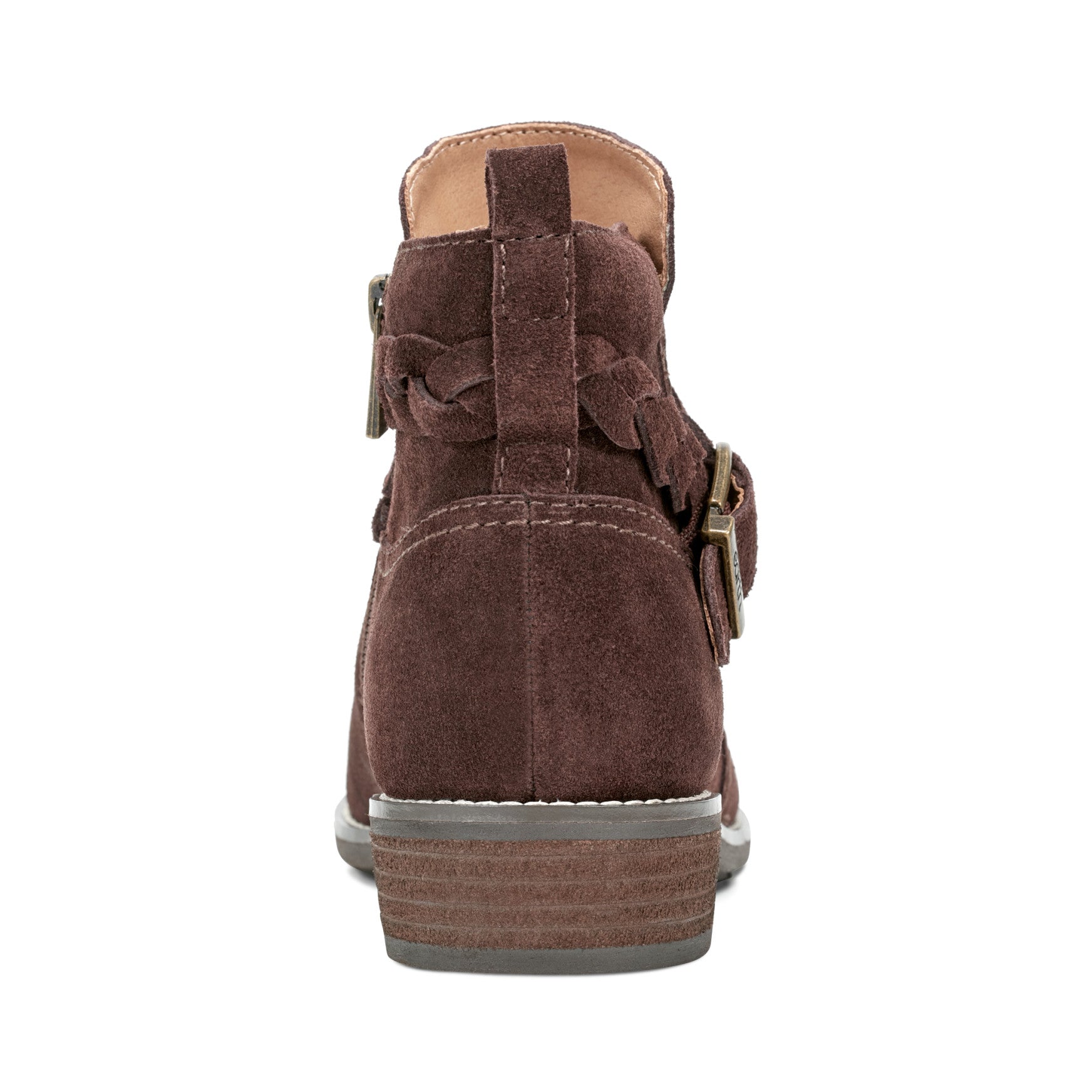 Earth Shoes Nicole Round Toe Stacked Heel Casual Booties