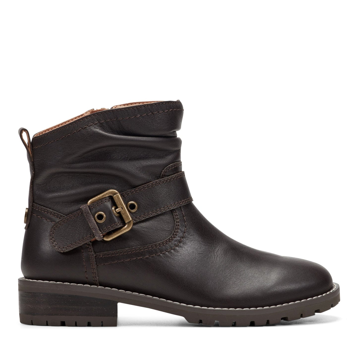 Earth Shoes Thrill Leather Ruched Booties