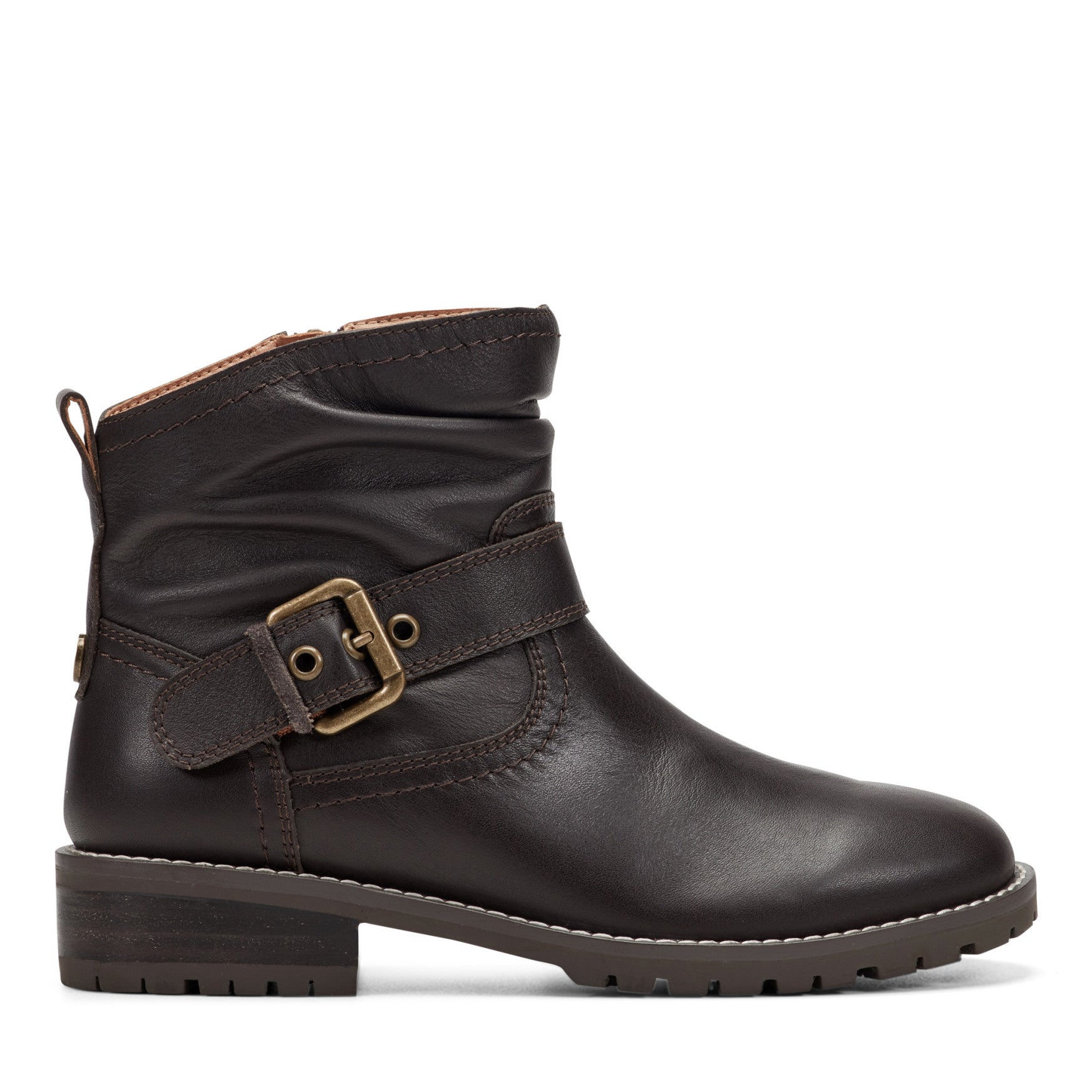 Earth Shoes Thrill Leather Ruched Booties
