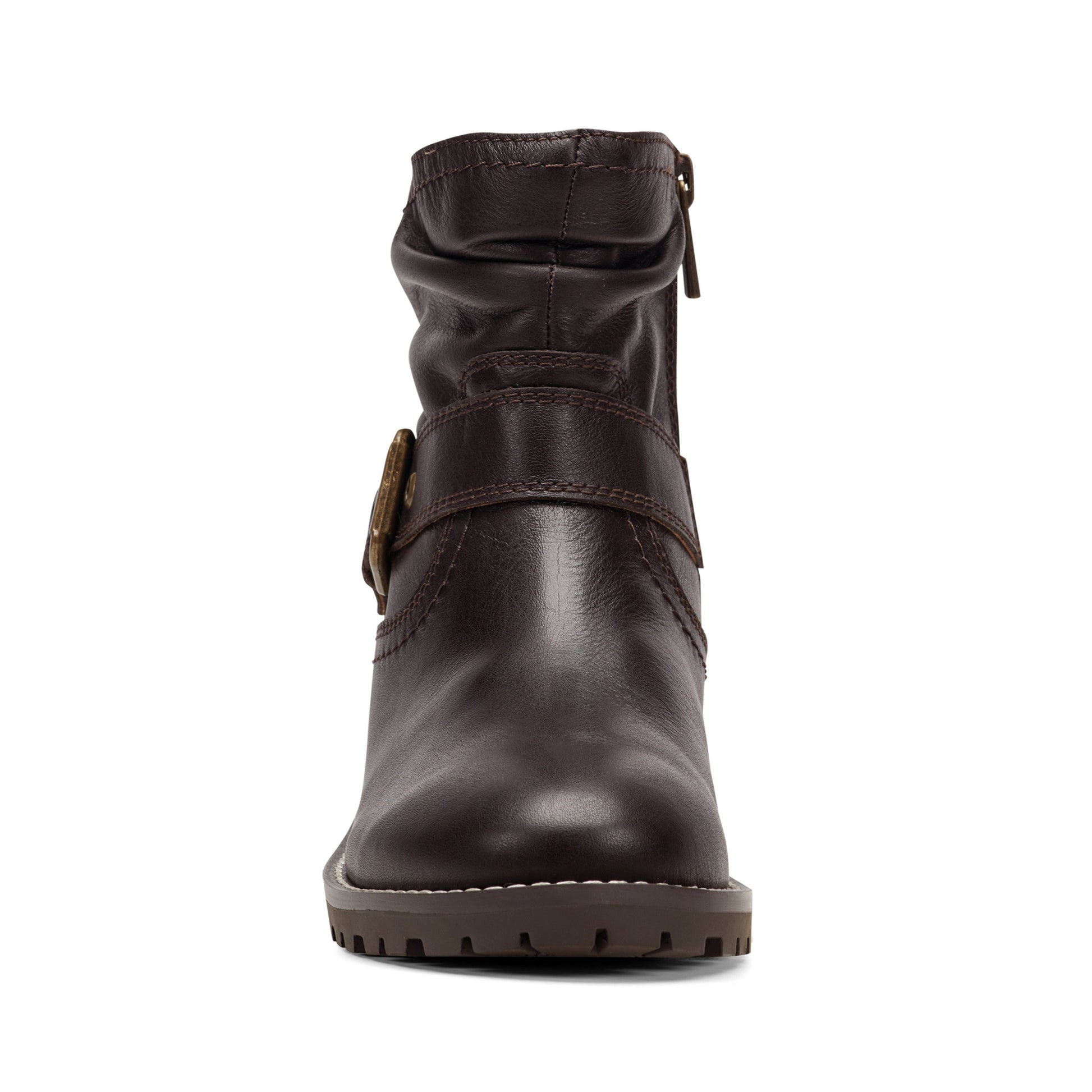 Earth Shoes Thrill Leather Ruched Booties