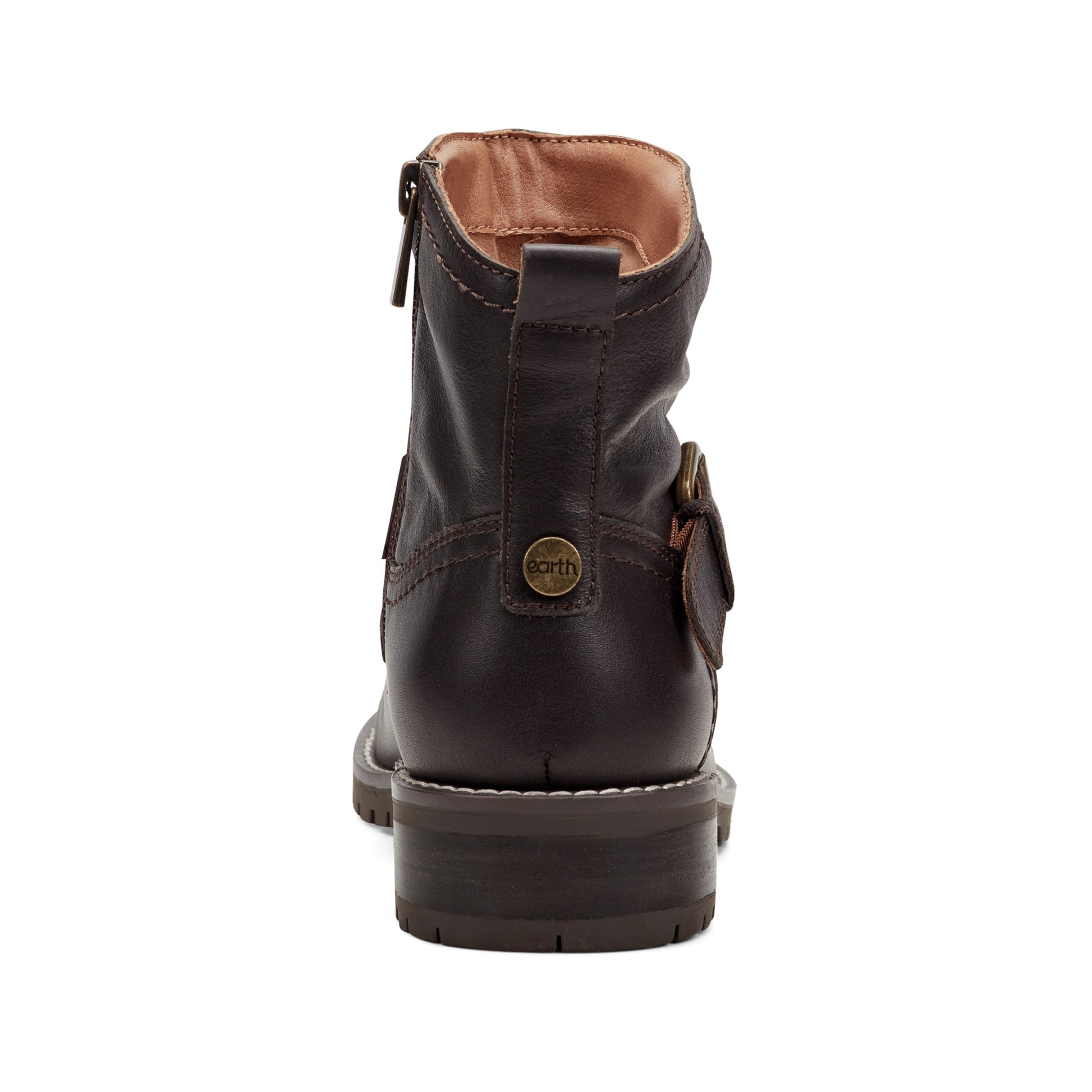 Earth Shoes Thrill Leather Ruched Booties
