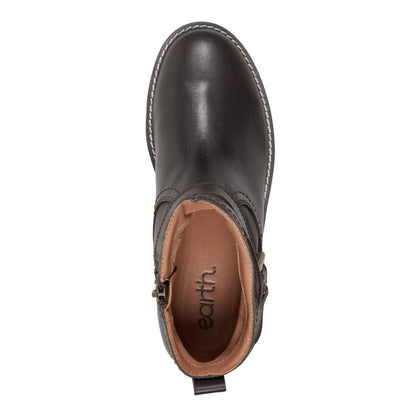 Earth Shoes Thrill Leather Ruched Booties