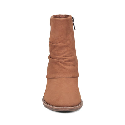 Earth Shoes Savvy Block Heel Ruched Casual Booties