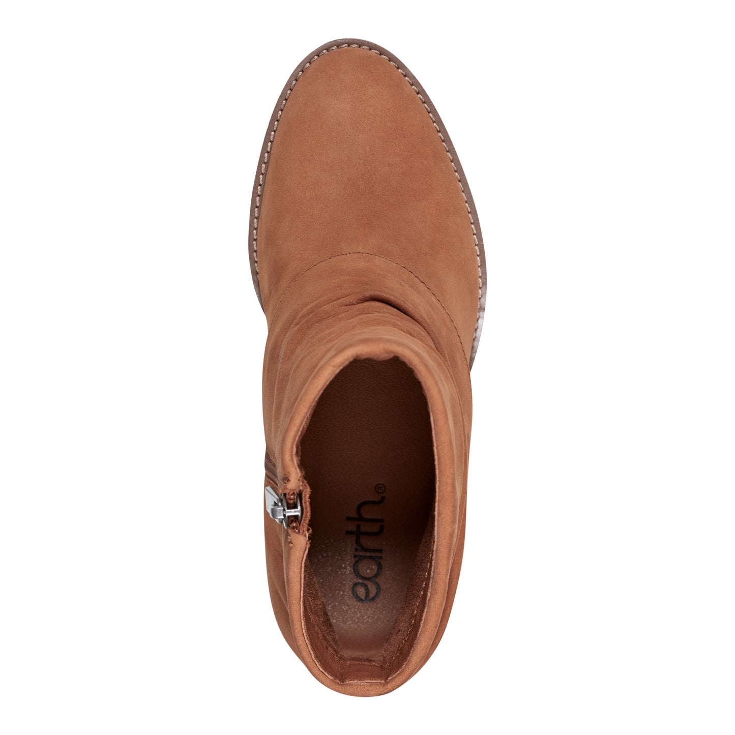 Earth Shoes Savvy Block Heel Ruched Casual Booties