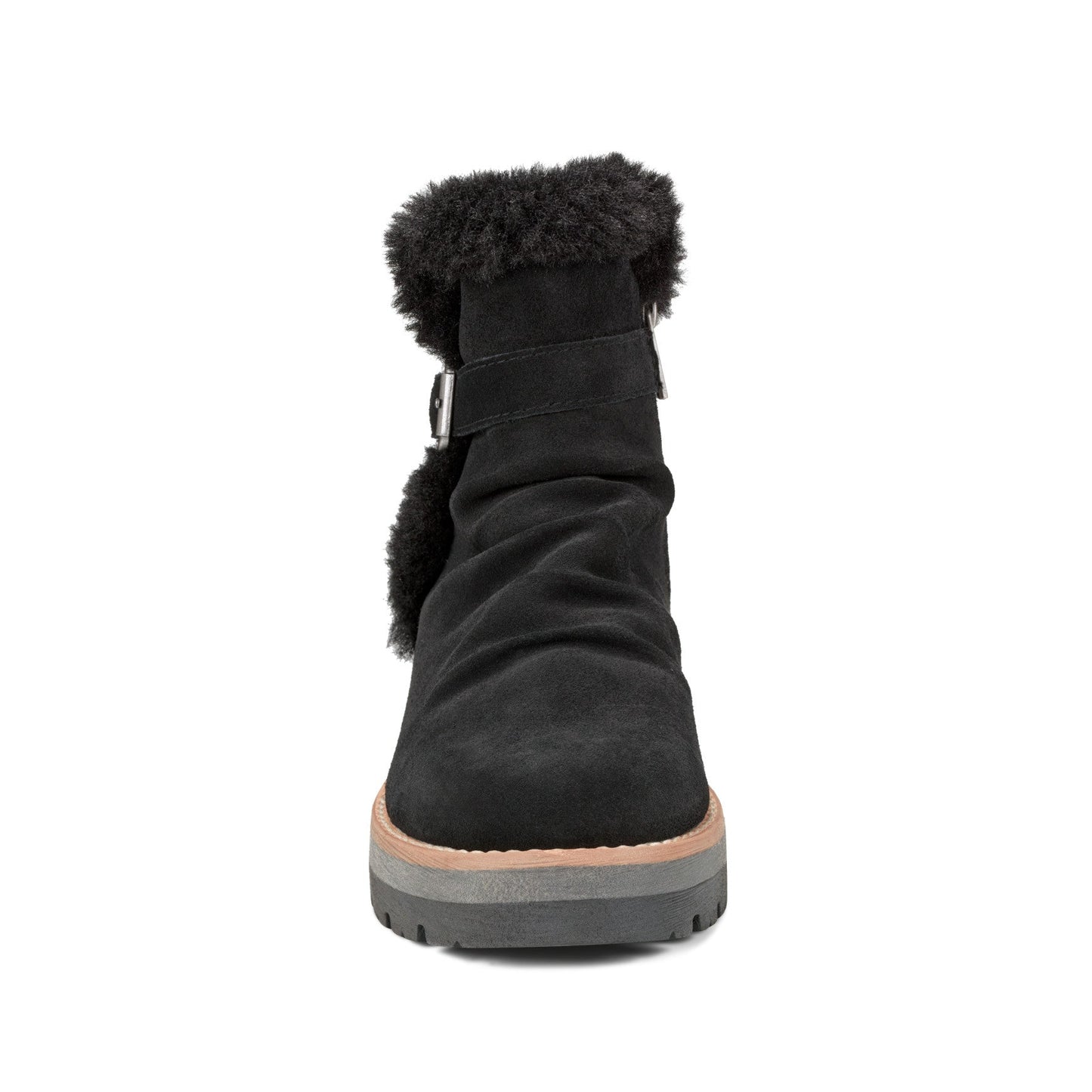 Earth Shoes Yara Waterproof Suede Lug Sole Ankle Booties