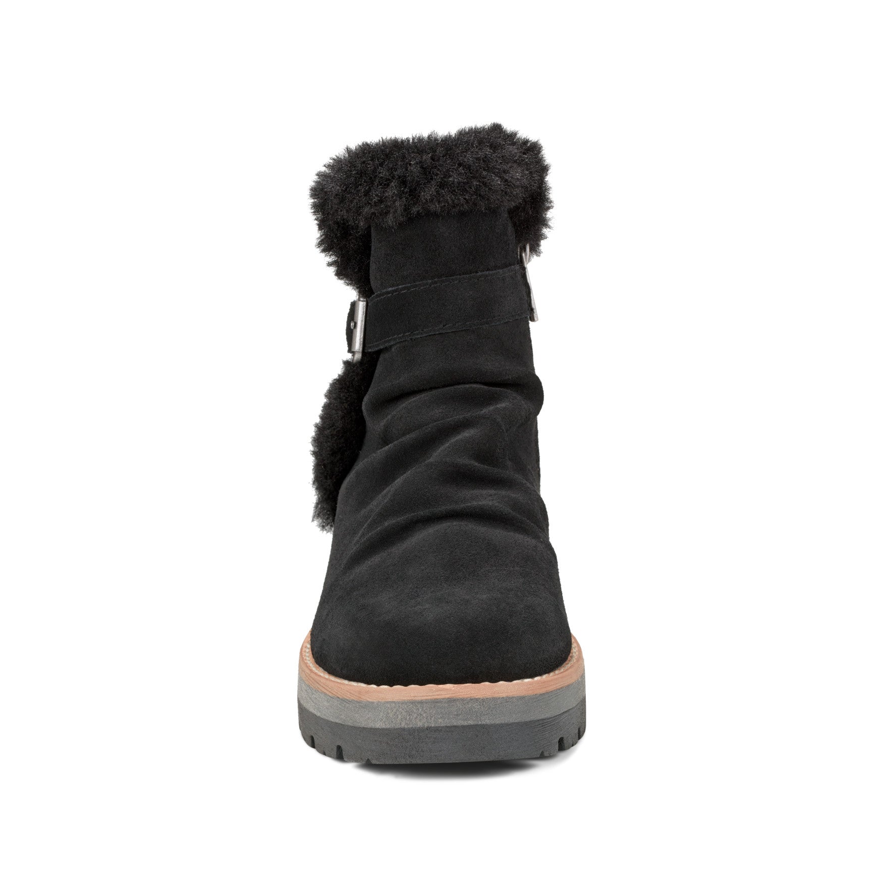 Earth Shoes Yara Waterproof Suede Lug Sole Ankle Booties