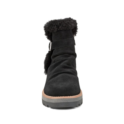 Earth Shoes Yara Waterproof Suede Lug Sole Ankle Booties