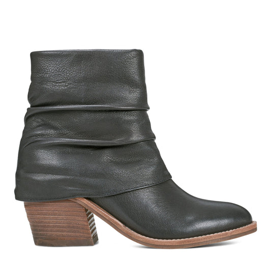Earth Shoes Savvy Block Heel Ruched Casual Booties