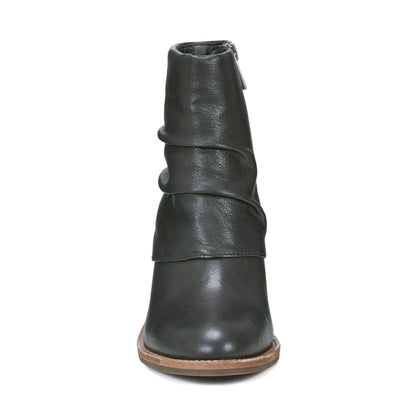 Earth Shoes Savvy Block Heel Ruched Casual Booties