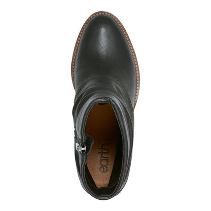 Earth Shoes Savvy Block Heel Ruched Casual Booties