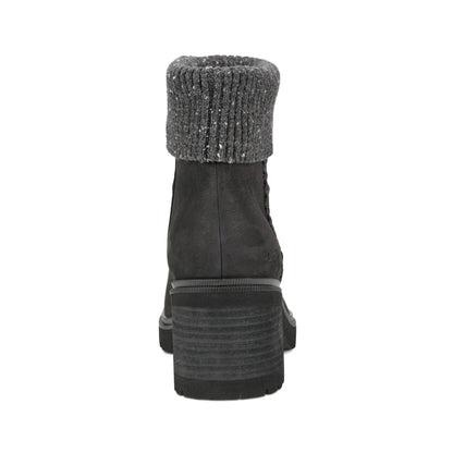 Earth Shoes Gresa Waterproof Block Heel Round Toe Casual Booties