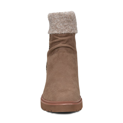 Earth Shoes Gresa Waterproof Block Heel Round Toe Casual Booties