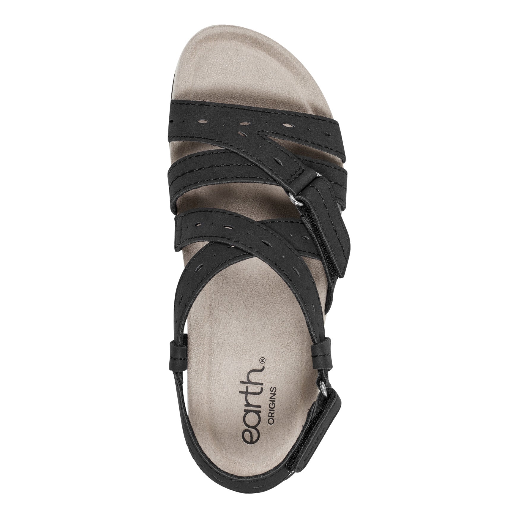Earth Shoes Samsin Round Toe Strappy Casual Flat Sandals