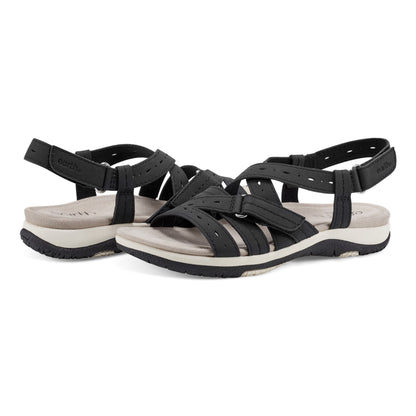 Earth Shoes Samsin Round Toe Strappy Casual Flat Sandals