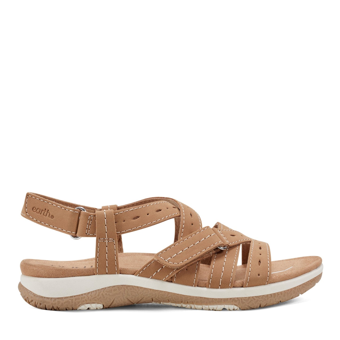 Earth Shoes Samsin Round Toe Strappy Casual Flat Sandals