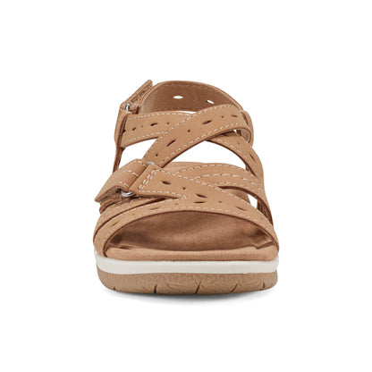 Earth Shoes Samsin Round Toe Strappy Casual Flat Sandals