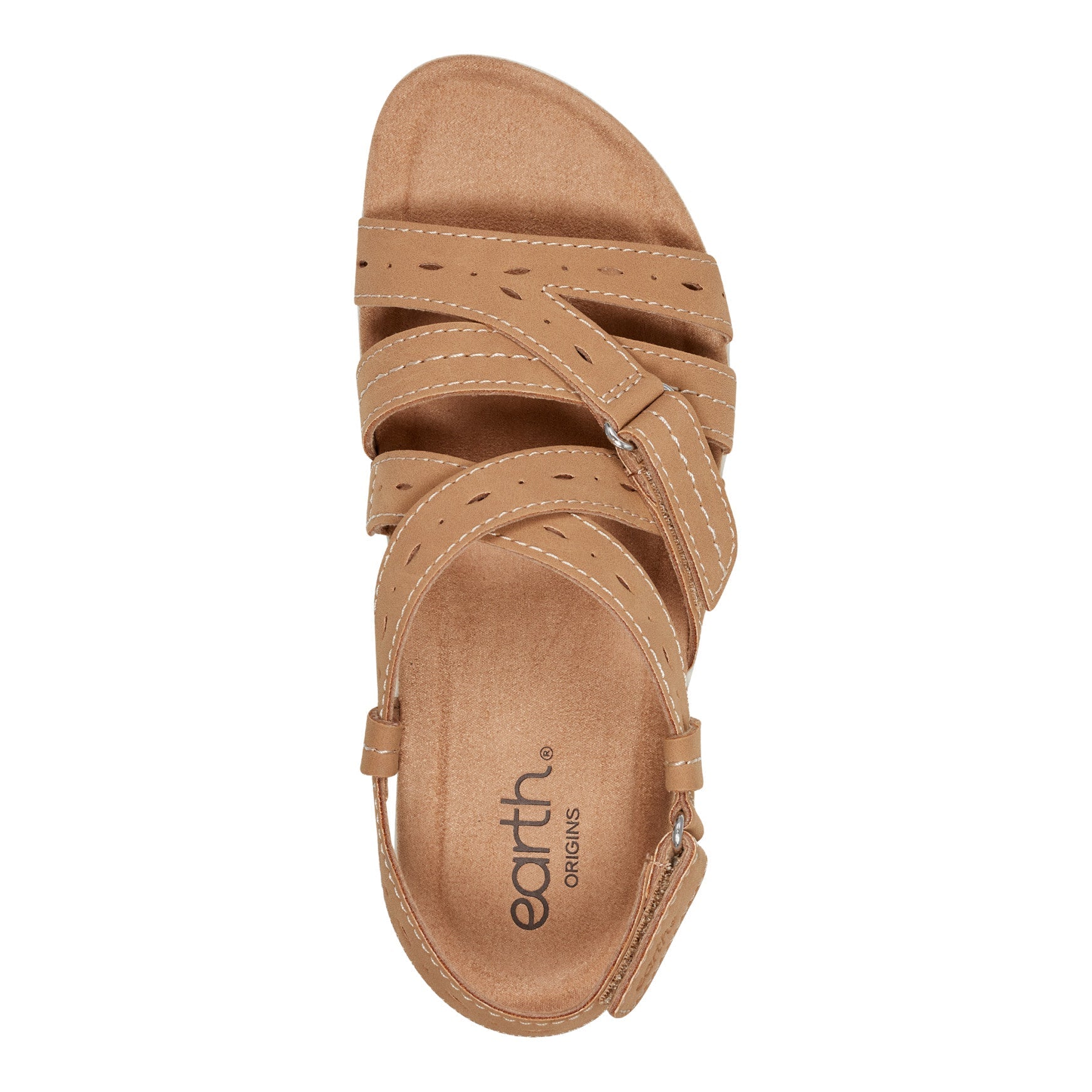 Earth Shoes Samsin Round Toe Strappy Casual Flat Sandals