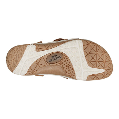 Earth Shoes Samsin Round Toe Strappy Casual Flat Sandals