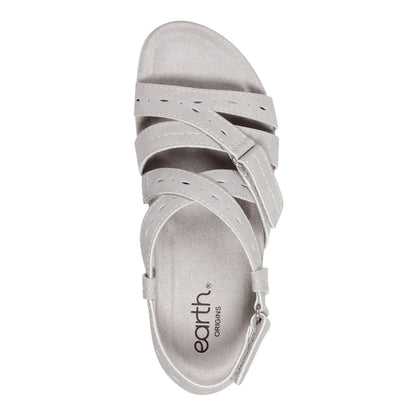 Earth Shoes Samsin Round Toe Strappy Casual Flat Sandals