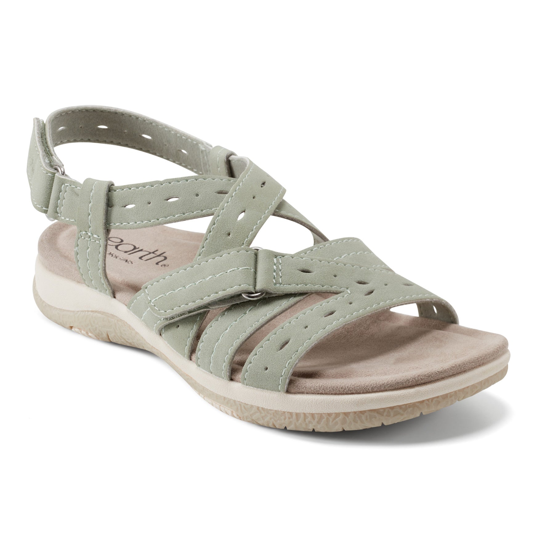 Earth Shoes Samsin Round Toe Strappy Casual Flat Sandals