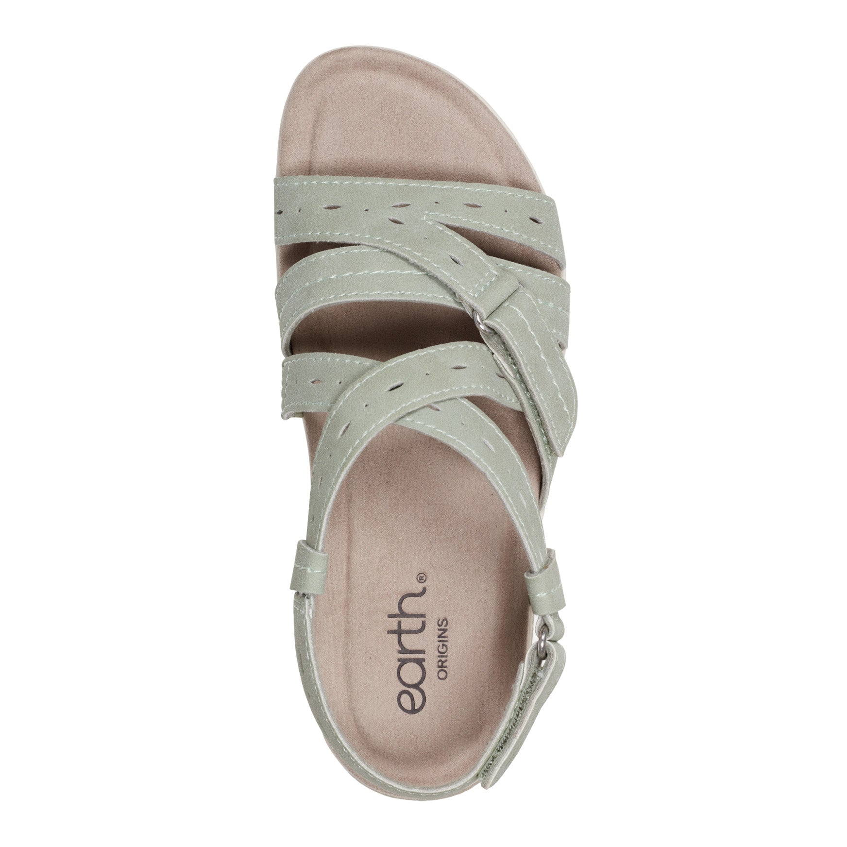 Earth Shoes Samsin Round Toe Strappy Casual Flat Sandals