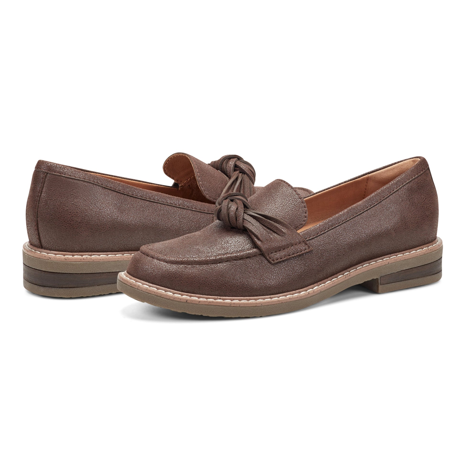 Earth Shoes Jayde Leather Knotted Loafers