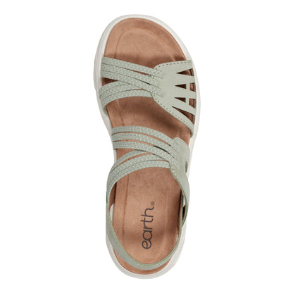 Earth Shoes Vernon Strappy Slingback Casual Flat Sandals