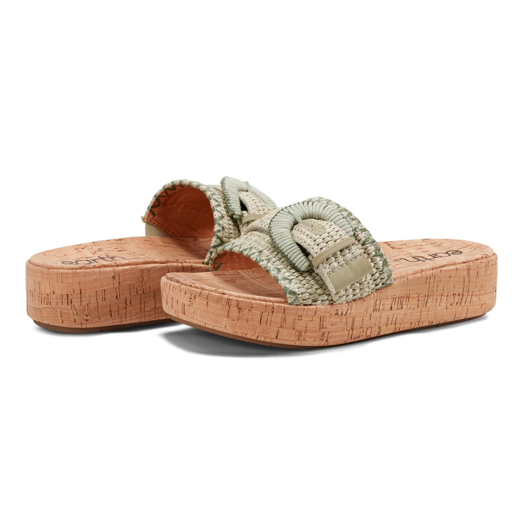 Earth Shoes Samsy Casual Slip-on Wedge Platform Sandals