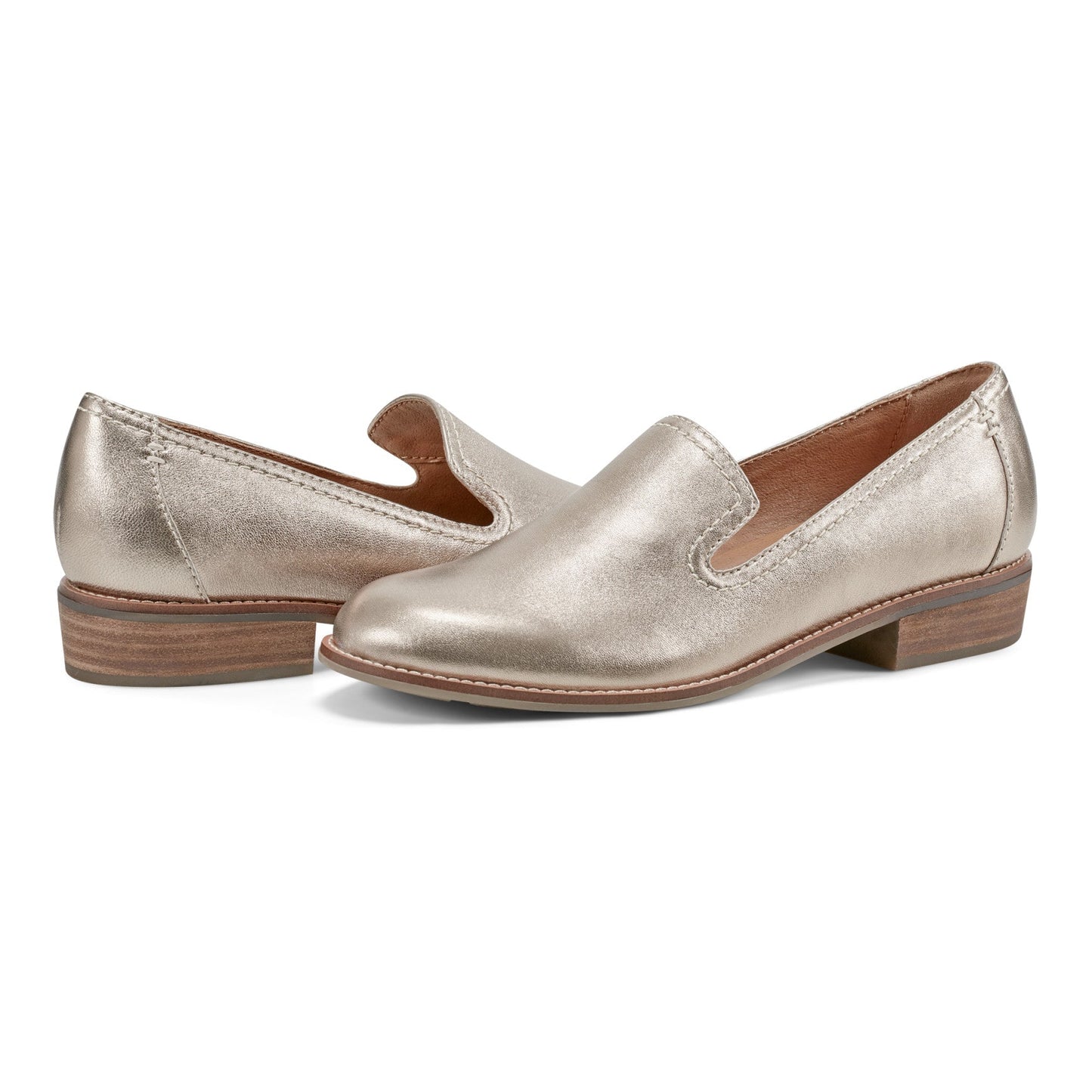 Earth Shoes Edna Round Toe Casual Slip-on Flat Loafers
