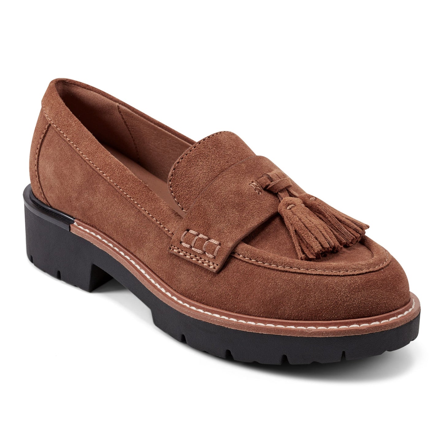 Earth Shoes Zimm Round Toe Lug Sole Casual Slip-on Loafers