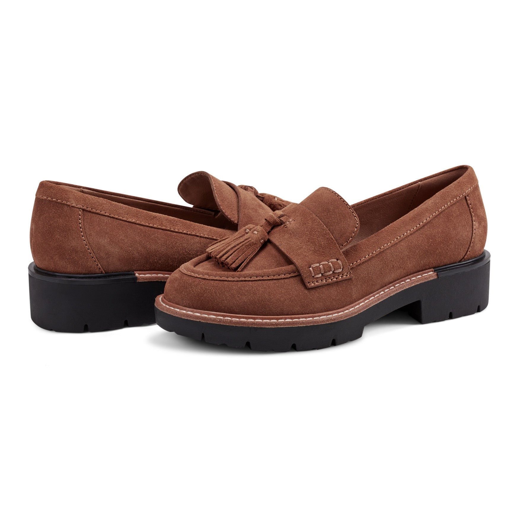 Earth Shoes Zimm Round Toe Lug Sole Casual Slip-on Loafers