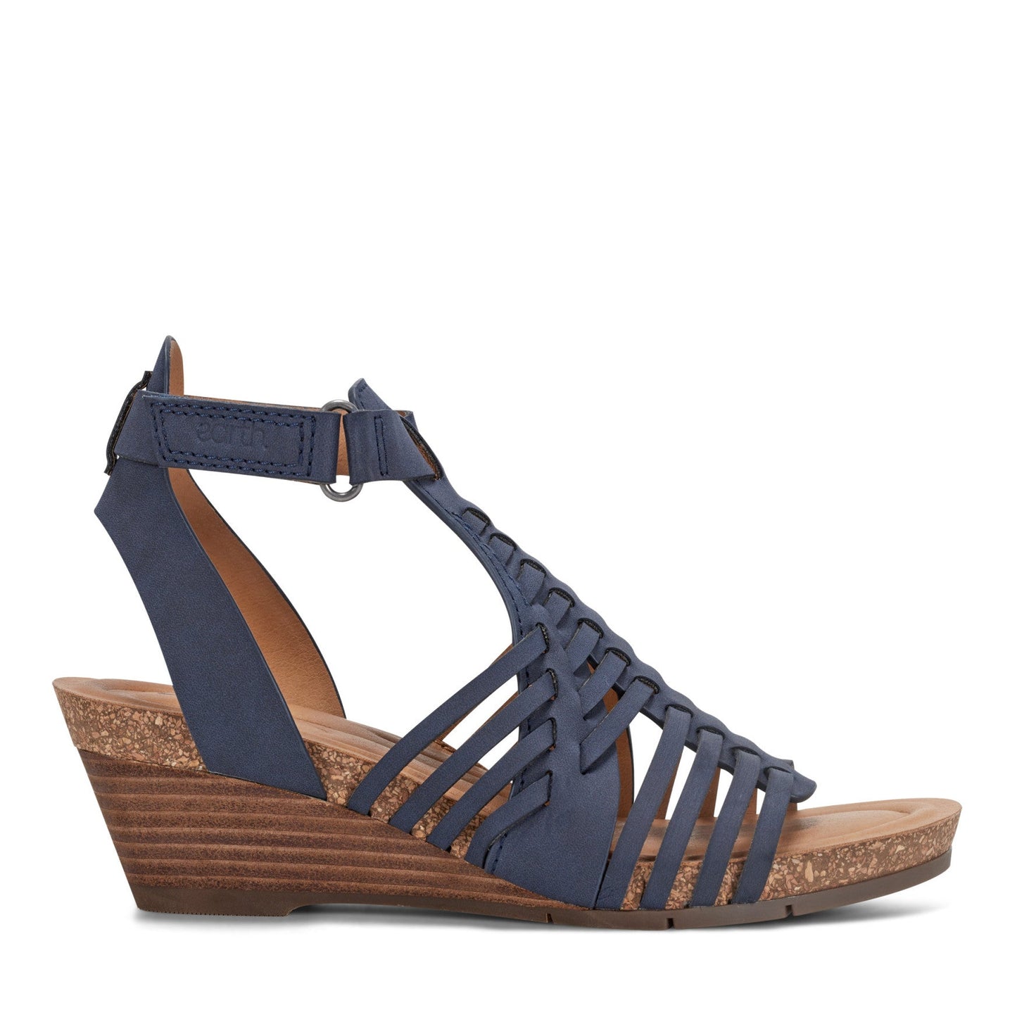 Earth Shoes Hattie Round Toe Strappy Wedge Sandals