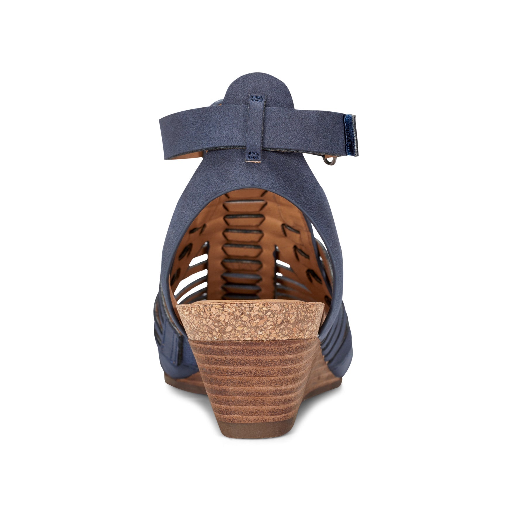 Earth Shoes Hattie Round Toe Strappy Wedge Sandals