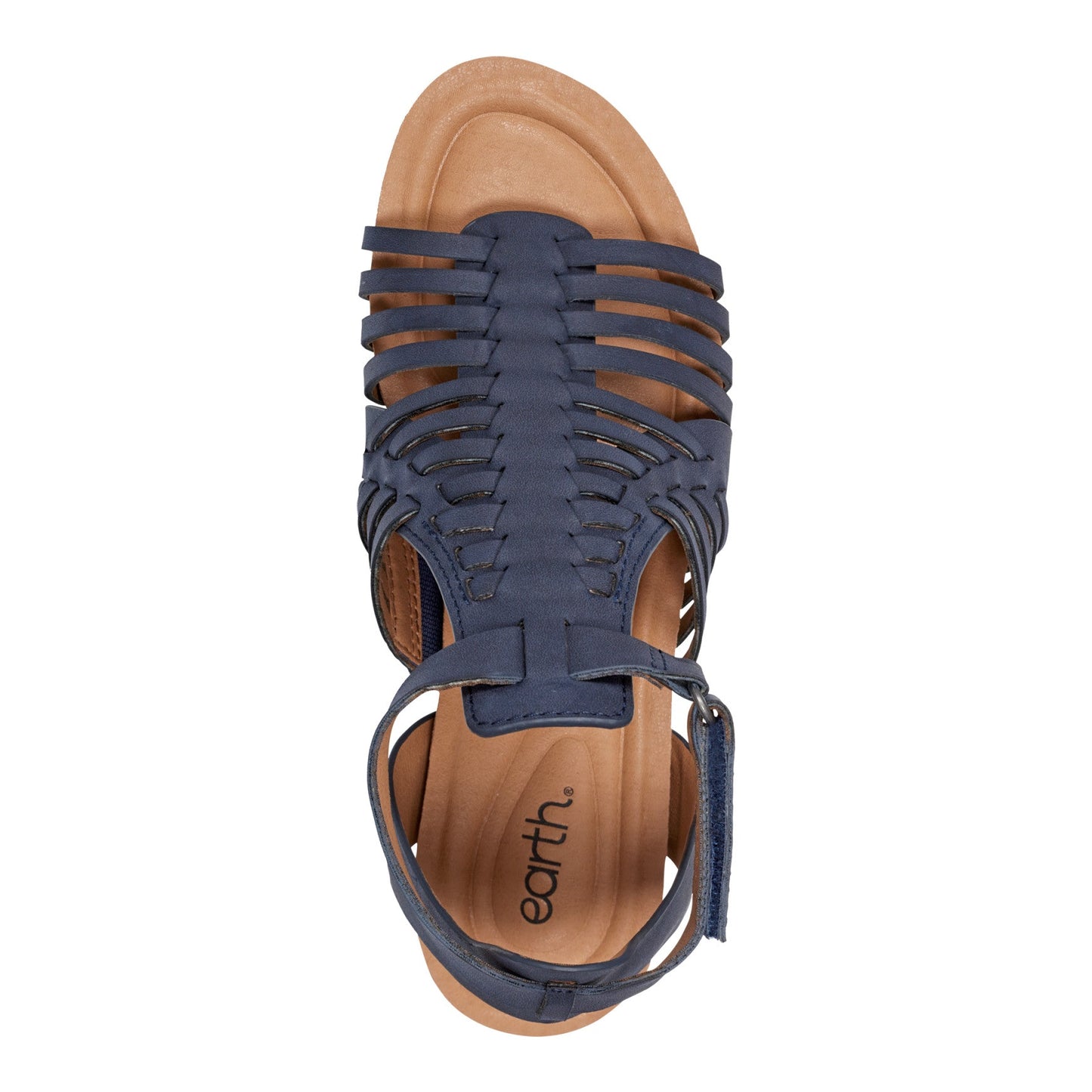 Earth Shoes Hattie Round Toe Strappy Wedge Sandals