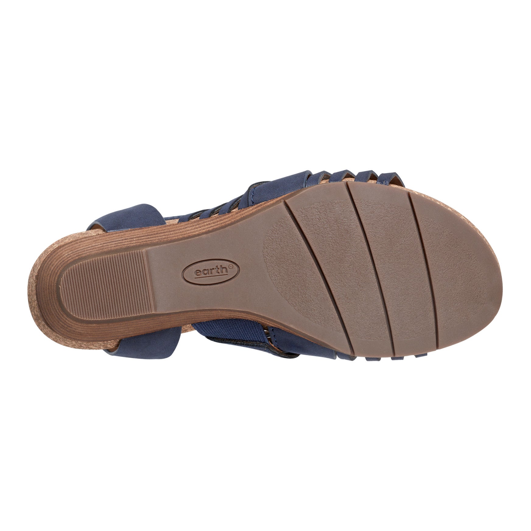 Earth Shoes Hattie Round Toe Strappy Wedge Sandals