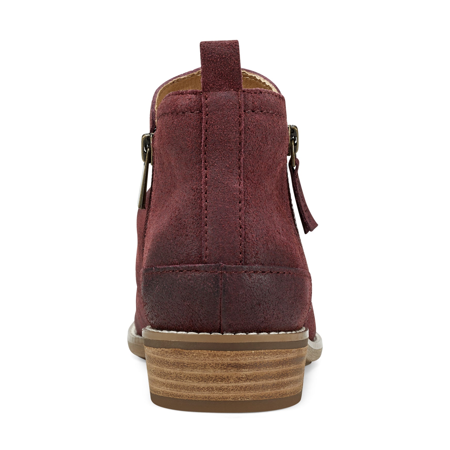 Earth Shoes Nadya Round Toe Ruched Casual Booties